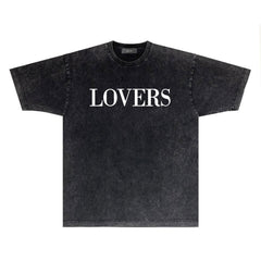 Amiri T Shirts Washed and Worn Retro Short Sleeve T-shirt