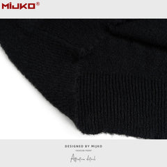 Mens Jacket Plush Knitted Sweater Unisex Jacket MIJKO