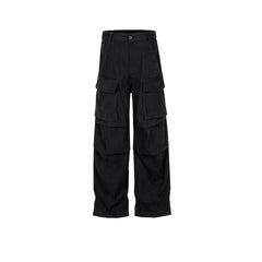 Men's Vintage Pants Men's Pocket Pants Straight Casual Pants MIJKO