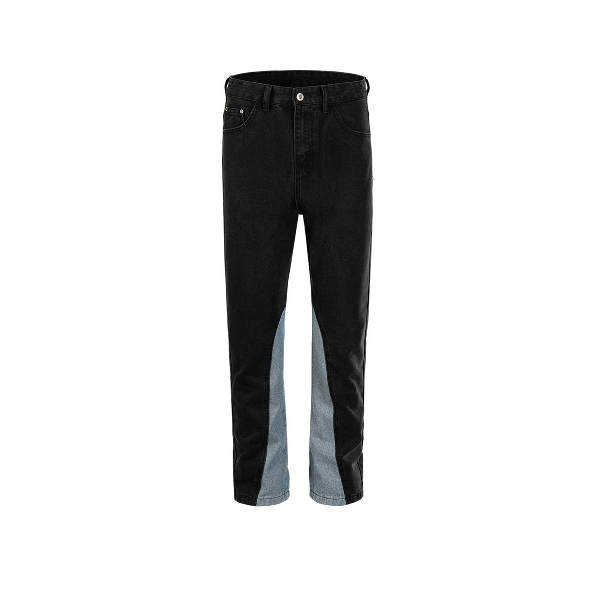 Men's Vintage Pants Men's Women's Contrast Splicing Trousers Slim-Fit Jeans MIJKO