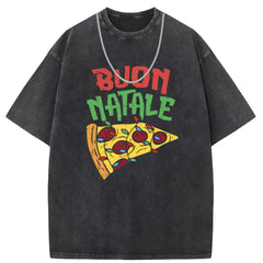 Men T Shirts Short-sleeved T-shirt washed and made old American street