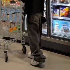 Men Vintage Pants washed trousers texture design men's and women's straight jeans MIJKO