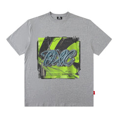 T-shirt Homme Hip Hop Rétro Lettre Manches Courtes pour Homme et Femme