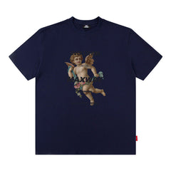 Men T Shirt Short Sleeve T-shirt Men and Women Loose