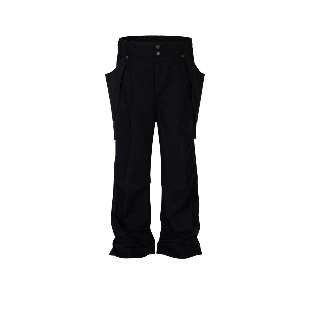 Men Vintage Pants Straight Pants Detachable Functional Multi-Pocket Wide-Foot Casual Pants MIJKO