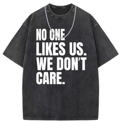 Men T Shirts Pure cotton printed short sleeves washed and old and loose