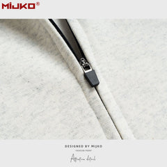 Mens Jacket Cardigan Grey Cotton Jacket MIJKO