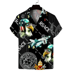 Men Beach Leisure T Shirts Men's Spring Leisure Short Sleeve Shirt