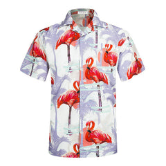 Men Beach Leisure T Shirts Summer Short Sleeve Shirt Men's Casual