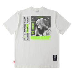 T-shirt Homme Imprimé Américain T-shirt Couple Homme et Femme Ample