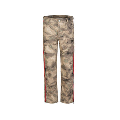 Men's Vintage Pants Men's Women's Straight Pants Camouflage Zipper Casual Pants MIJKO