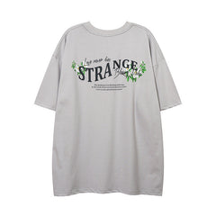 Men T Shirt Sweet Cool Abstract Oil Painting Print Short Sleeve T-shirt Loose