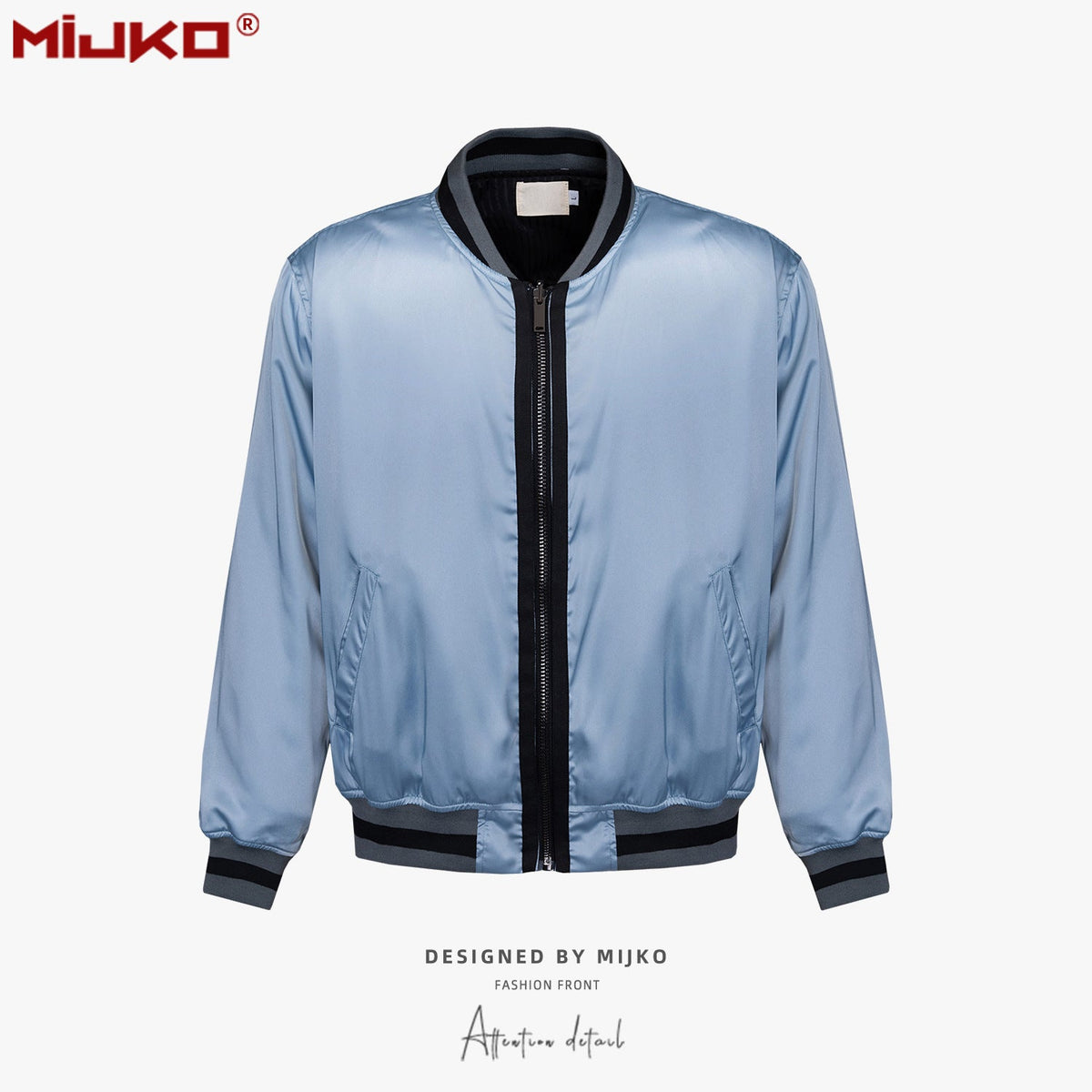 Mens Jacket Silk Padded Unisex Baseball Jacket MIJKO
