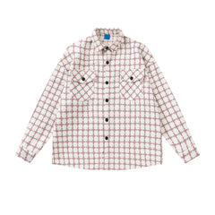 Mens Jacket Loose Checked Jacket MIJKO