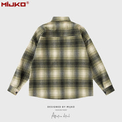 Mens Jacket Plaid Jacket MIJKO