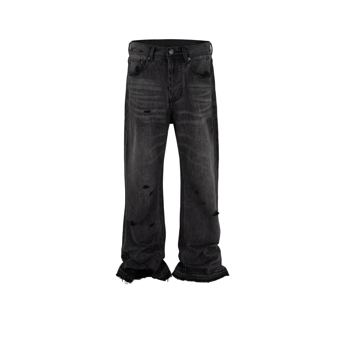 Men's Vintage Pants Men's Women's Old Pussy Beard Pants Long Pants Slight Pull Jeans MIJKO