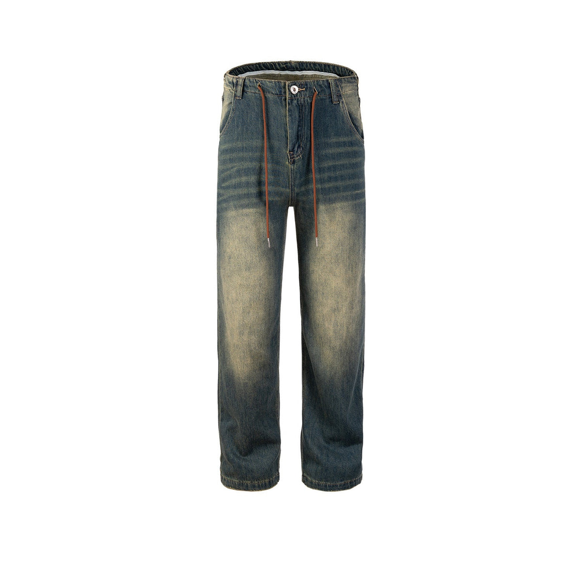 Men's Vintage Pants Men's Clothing Women's Washing Water Old Trousers Jeans MIJKO