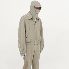 Men's Jacket Two-way Zipper Minimalist Temperament Jacket MIJKO