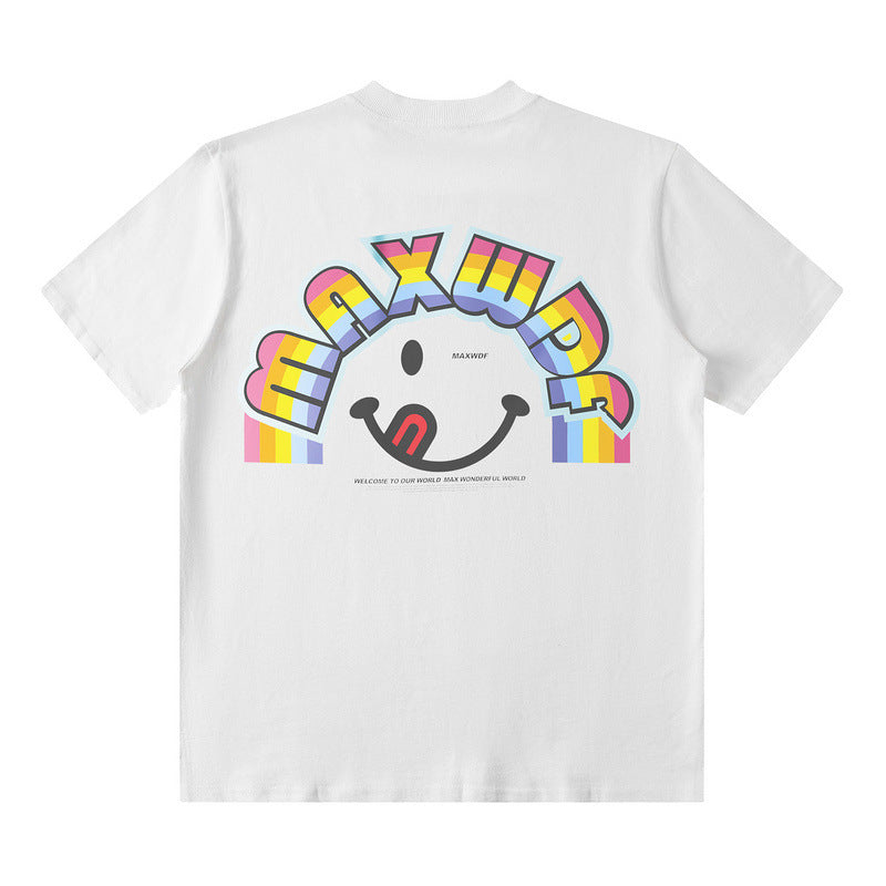 T-shirt ample unisexe à manches courtes pour couples