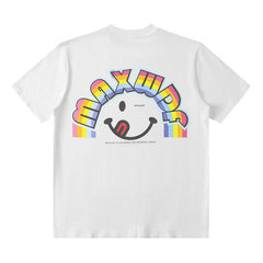 T-shirt homme imprimé à manches courtes T-shirt bébé garçon et fille en coton lâche d'été