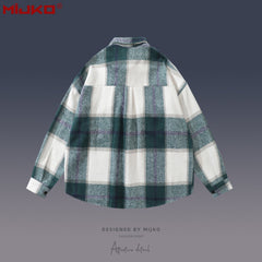 Mens Jacket Lapel Thick Shirt MIJKO