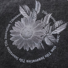 Men Long Sleeve T Shirt Chrysanthemum Pattern Distressed Butterfly