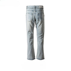 Men's Vintage Pants Men's Women's Autumn and Winter Wide-footed Trousers Washed and Old Jeans MIJKO