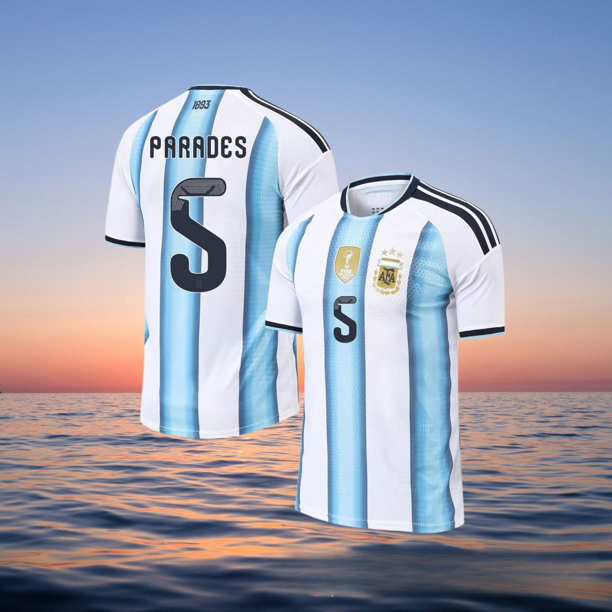 2627 United States, Canada and Mexico World Cup Argentina Home Players Edition Jersey No. 10 National Team Football Jersey Print Number