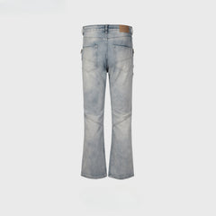 Men's Vintage Pants trousers men's and women's washing water old Paris style jeans MIJKO