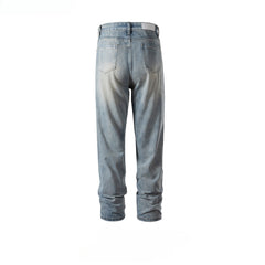 Men's Vintage Pants Washed Old Trousers Men's and Women's Jeans MIJKO