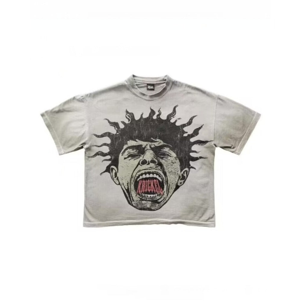 Street Unisex T-shirt Loose Casual Gothic