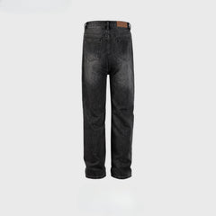 Men Vintage Pants High Street Washed White Trousers Slim Straight Jeans MIJKO