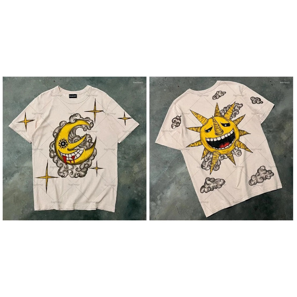 Street Unisex T-shirt Loose Casual Gothic