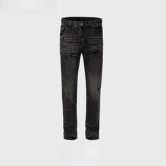 Men's Vintage Pants Washed Old Trousers Men's and Women's Slim-Fit Trendy Jeans MIJKO