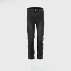Men Vintage Pants Washed Old Trousers Slim-Fit Jeans MIJKO