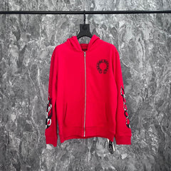 CHH Chrome Heart Hoodie Crowe Mattyboy Graffiti terry cotton hooded zipper