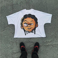 Street Unisex T-shirt Loose Casual Gothic