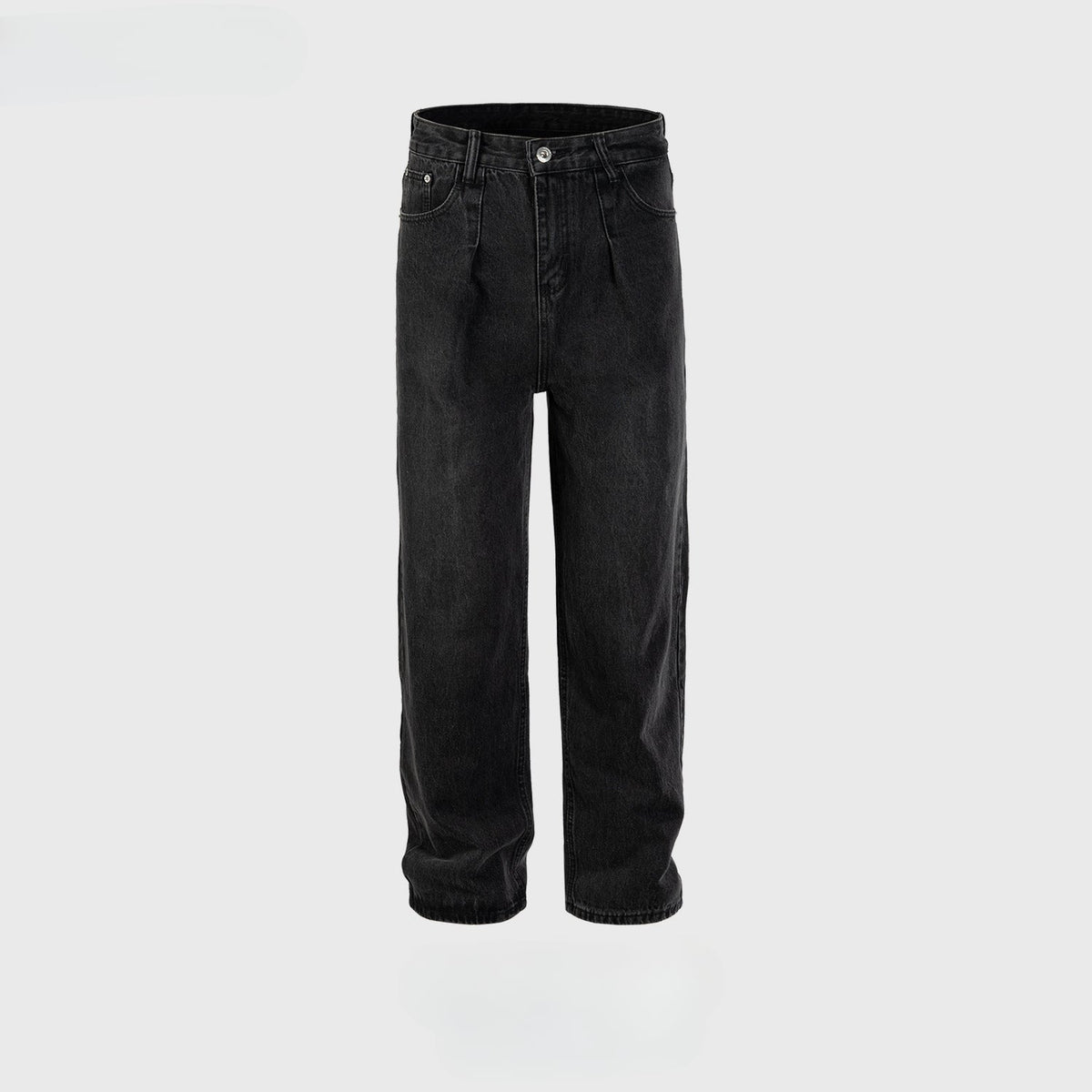 Men Vintage Pants Men's Women's Vintage Washing Water Old Trousers Slim Straight Jeans MIJKO