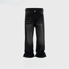 Men's Vintage Pants Men's Clothing Women's Washed Old Men's and Women's Jeans MIJKO